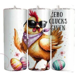 Zero Clucks Given Funny Chicken Chickens 20oz Tumbler Insulated Travel